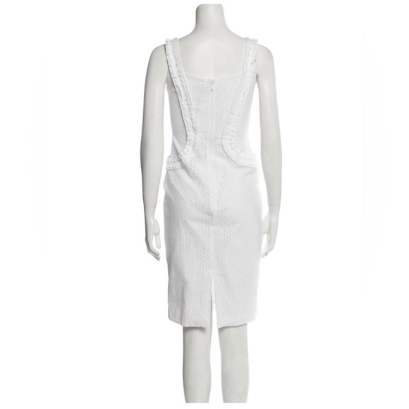 Alexander McQueen NWT knee length sheath dress white size 4 - Picture 4 of 5